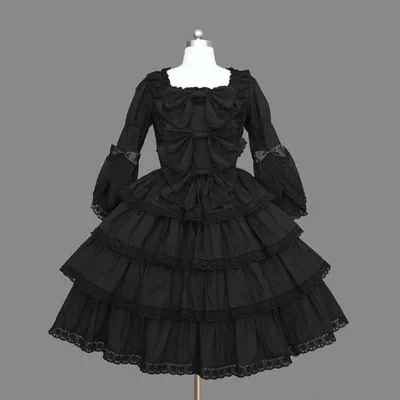 

(LLT060) Lolita Three Quarter Sleeveless Sweet Lolita Short Dress Ball Gown Fancy Prom Dress Halloween Party Masquerade Costume