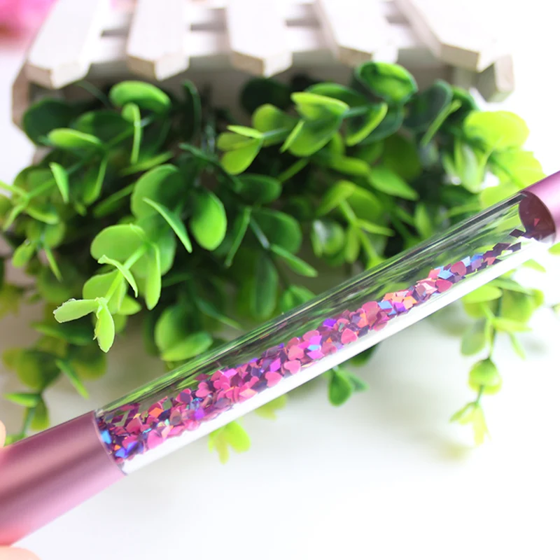 7 шт. набор кистей для макияжа с блестящим кристаллом и зыбучим песком алмазные