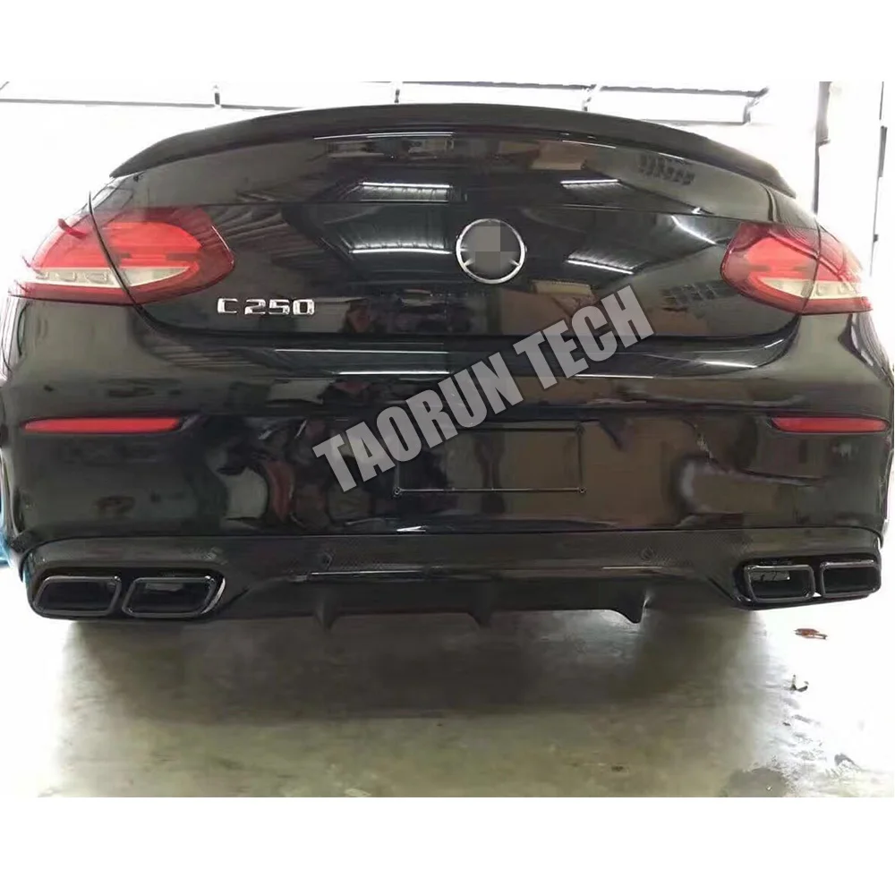 W205 карбоновый спойлер для Mercedes-Benz C200 C220 C300 C43 C63 AMG Coupe 2 двери 2015 - 2021 углеродного