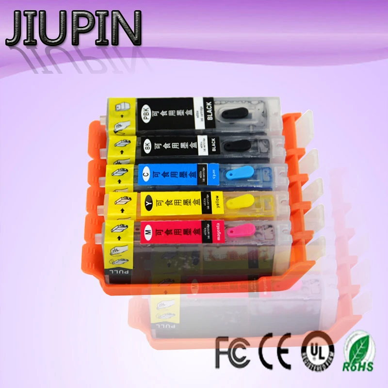 

JIUPIN compatible PGI-580 CLI-581 PGI 580 CLI 581 XL edible ink cartridge for CANON TR7550 TR8550 TS6150 TS6151 printer