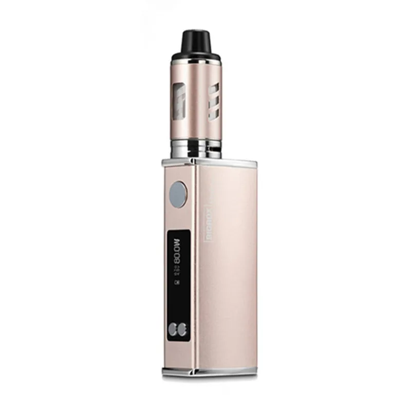 10 шт./лот ect 80 Вт vape мини-стартовый комплект с 4 2-мл танк-атомайзер 2200 мАч 18650
