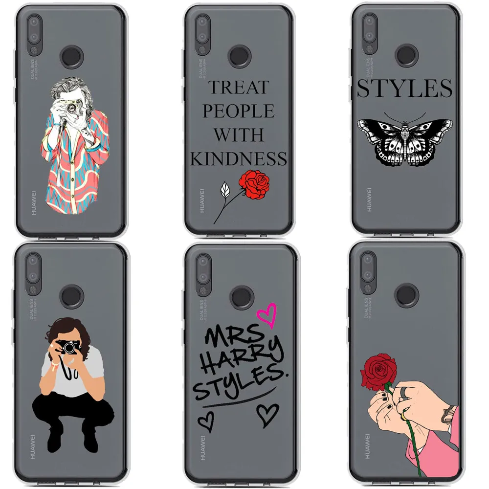 Мягкий чехол для Huawei P8 Lite P9 Plus P10 P20 Pro с надписью One Direction tattoos Treat People With