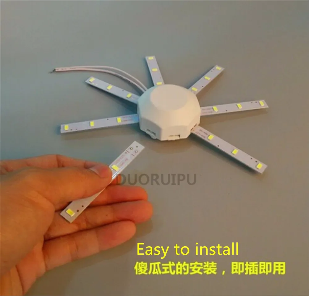 Светодиодный потолочный светильник 5730SMD 12 Вт яркий белый 6000-6500 к Осьминог круглый кухонный светильник для спальни энергосберегающий светильник