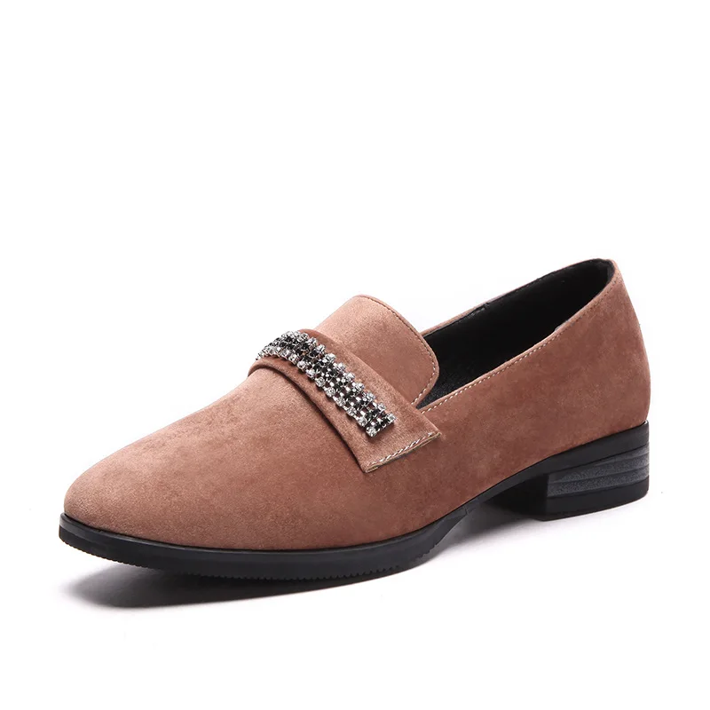 Leisure square head for women's shoes in early spring 2019 new product low with large | Обувь