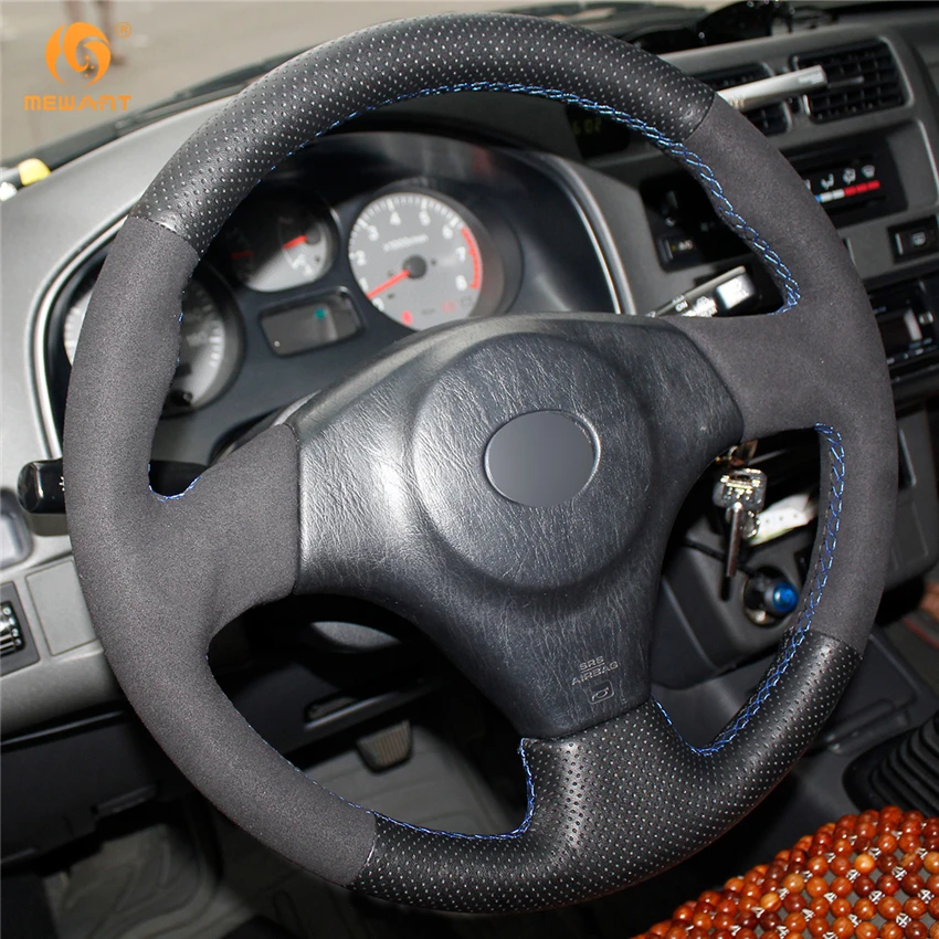 Чехол на руль MEWANT для Toyota RAV4 черный чехол из натуральной кожи 1998 2003 Celica 2005 Corolla (US)