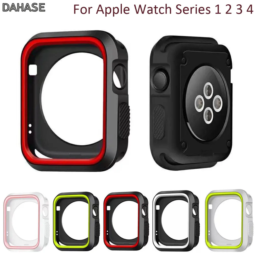 Силиконовый чехол для Apple Watch Series 1 2 3 4 44 мм 40 42 38 мм|Часы Чехлы| |