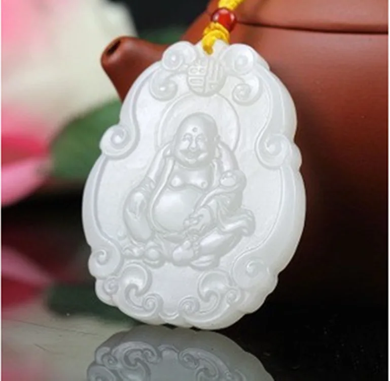 Hetian Baiyu Kunlun Jades Yangzhi Guanyin подвеска Будды Maitreya Ожерелье Кулон Будда |