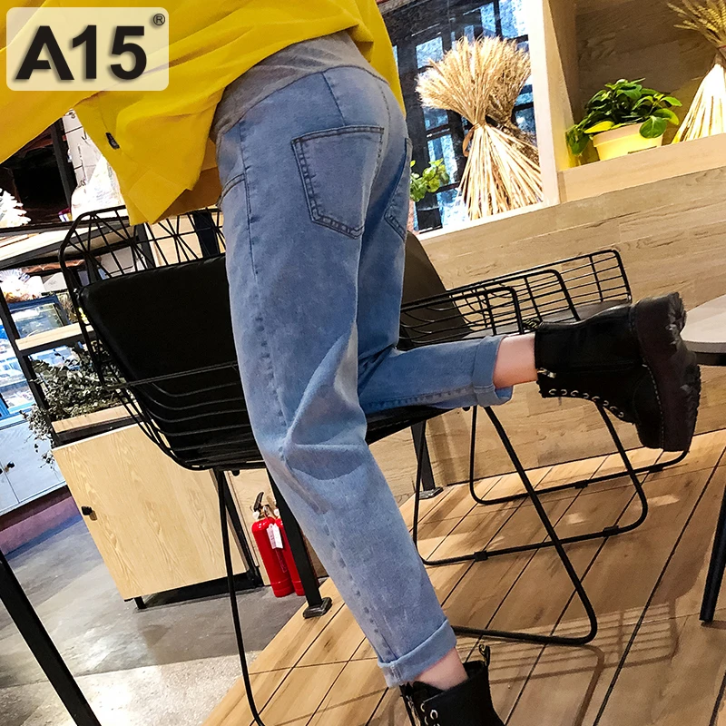 Беременные брюки для беременных женщин джинсы раньше Одежда 2019 потертые рваные