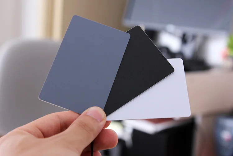 Аксессуар для камеры 3 в 1 карманные цифровые карты баланса белого черного серого