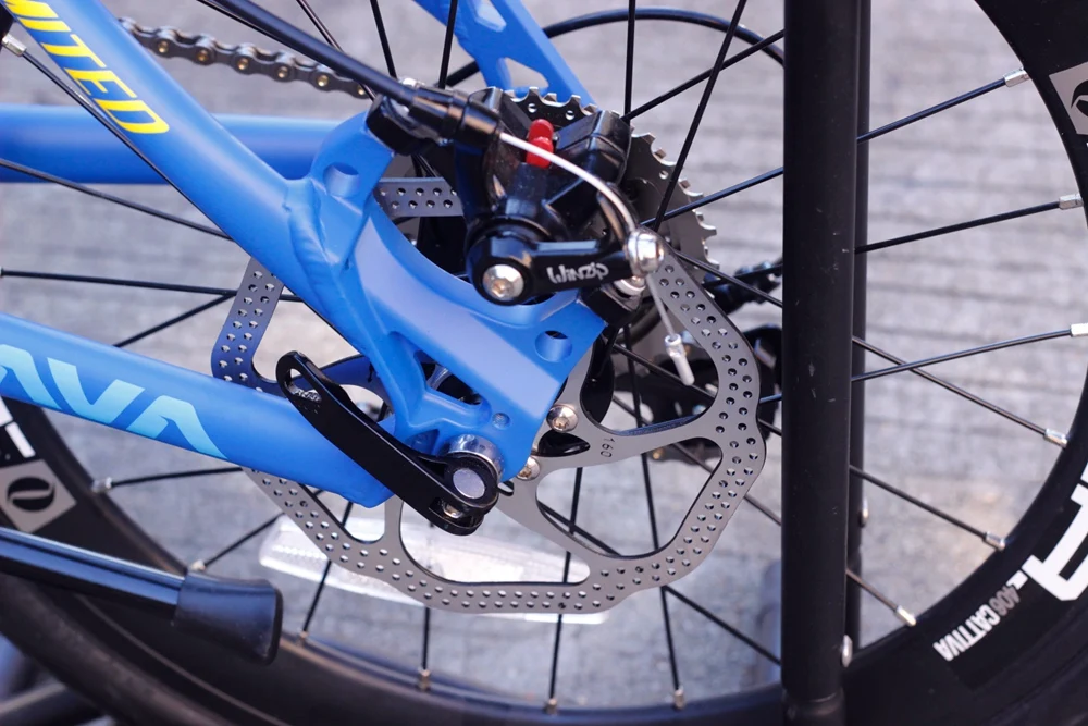 JAVA CL велосипед 2" Minivelo 18 скоростей дисковый тормоз прямая штанга 4600 Uniex высокое качество городской 406 мини velo велосипедные механические тормоза