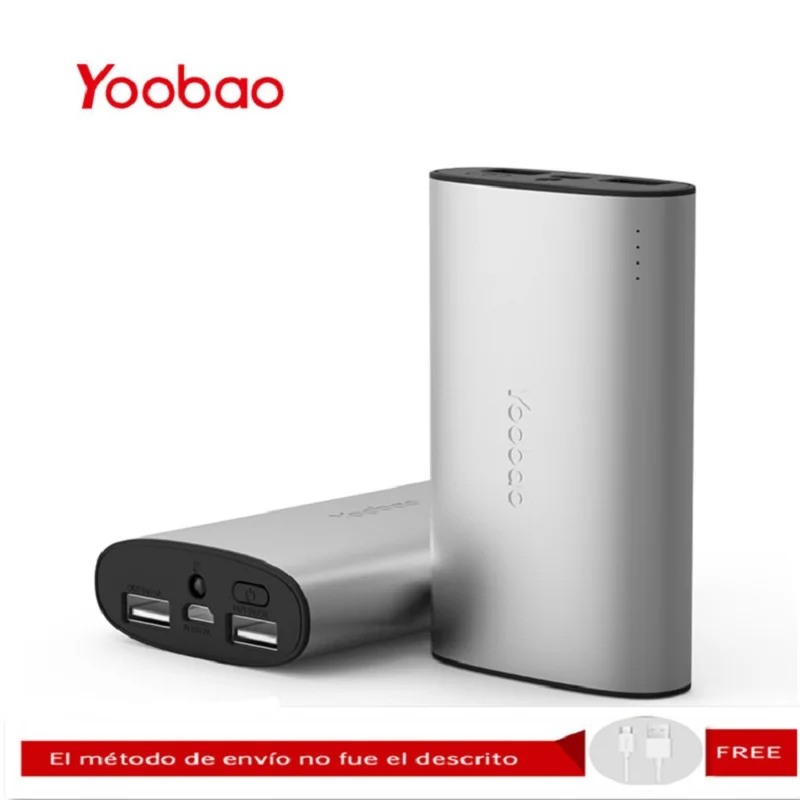 Yoobao YB-6013Pro, 10200 мАч, внешний аккумулятор, ультра-тонкий внешний аккумулятор, полимерный металлический сплав, портативное зарядное устройство с резервным фонариком