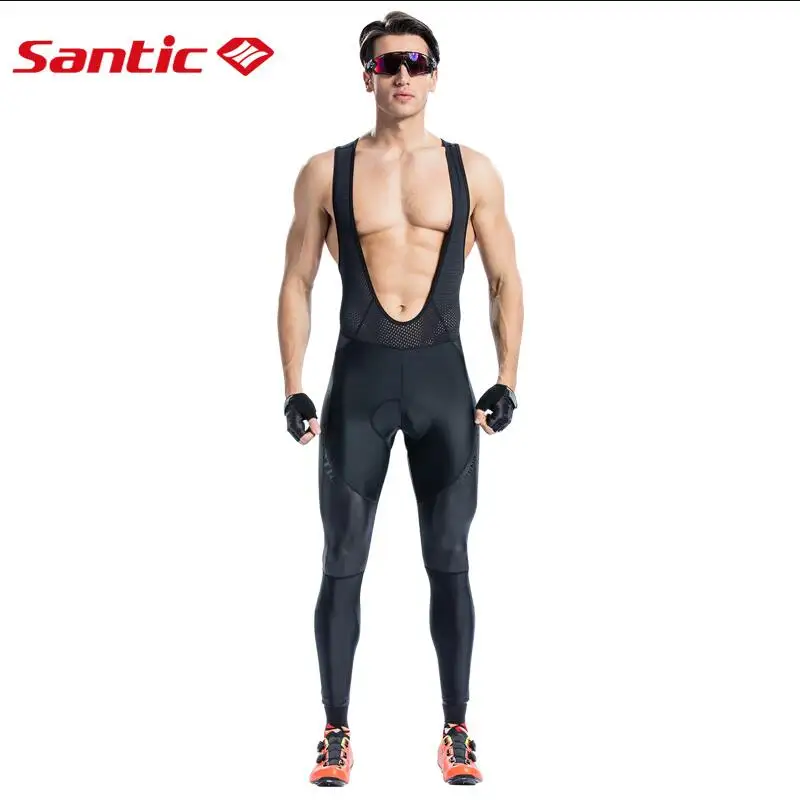 Мужские длинные велосипедные брюки Santic мягкие с подушкой Дорожные Брюки для