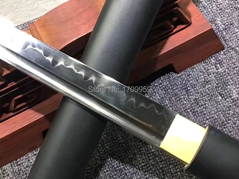 Матовый японский меч ниндзя катана T10 из твердого дерева закаленный стальной