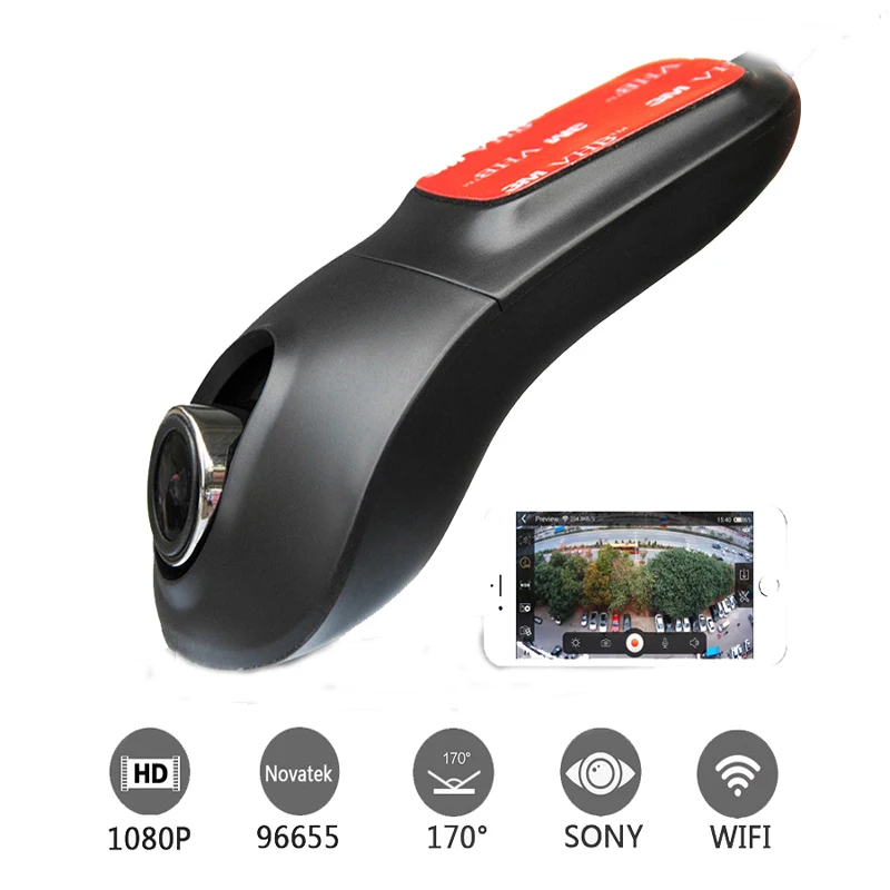 XST Full HD 1080P Novatek 96655 IMX 322 Автомобильный видеорегистратор WIFI Даш камера