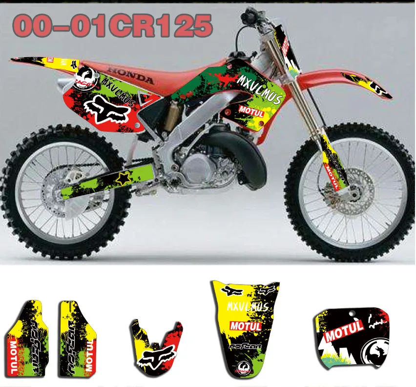 Графические наклейки для мотокросса MX Honda CR125/250 CR125R CR250R 2000 2001 | Автомобили и
