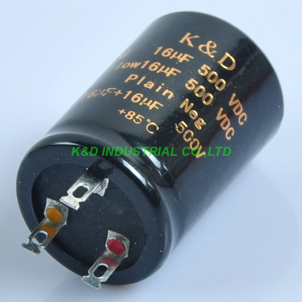Электролитический конденсатор Can 16 + 16uf 500V гитарная Трубка аудио hi fi Amp 1 шт.| |
