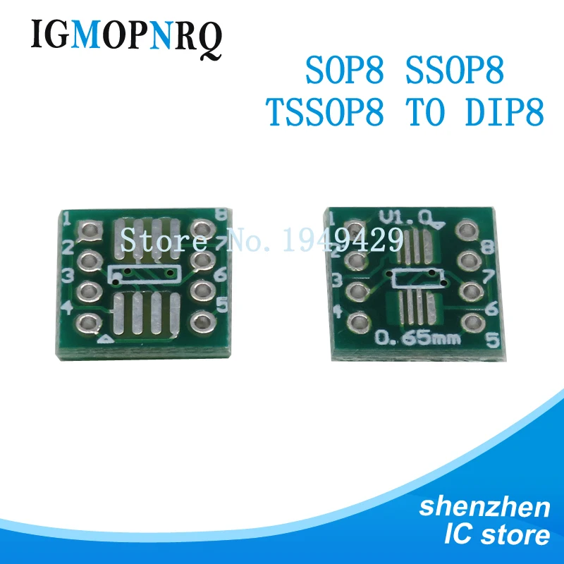 10 шт. TSSOP8 SSOP8 SOP8 SMD К DIP8 IC АДАПТЕР преобразователь гнездо модуль адаптеры пластина 0