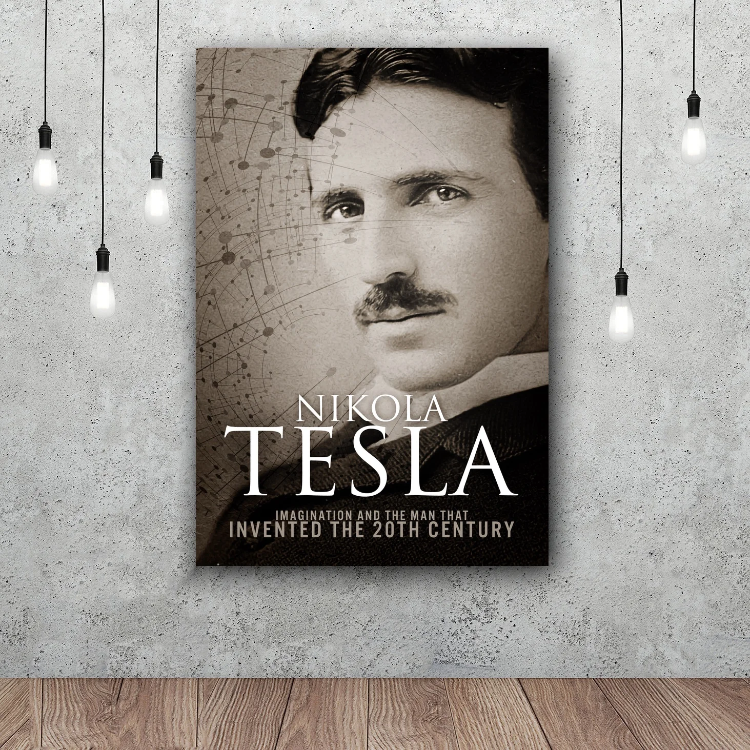 Настенный плакат Nikola Tesla декор шелковые принты постеры для гостиной | Дом и сад