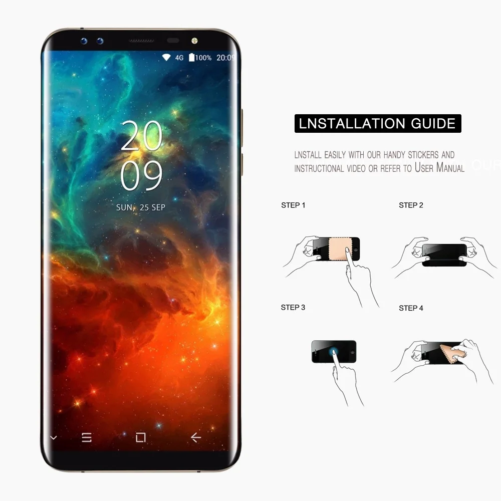 9 H 0.26 мм 2.5D для Blackview S8 закаленное Стекло Экран протектор Coque чехол про защитный
