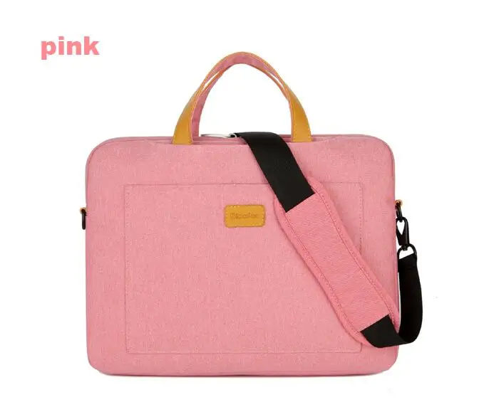 model 2 pink Мужская фетровая сумка для ноутбука, чехол для acer Dell hp Asus lenovo Macbook Pro Air, Сумка через плечо 13 14 15,6 - Цвет: model 2 pink