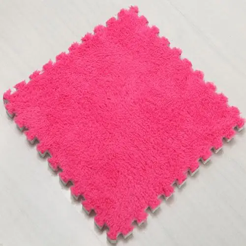 Rose Red Лидер продаж, ковер 30*30 см, для гостиной, спальни, детей, Детский мягкий ковер, волшебный лоскутный пазл, комбинированные головки, коврик для скалолазания, детский коврик - Цвет: Rose Red