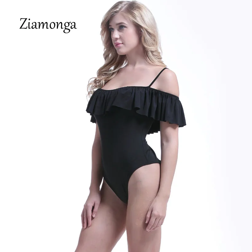 Женский комбинезон с открытыми плечами Ziamonga летний Модный облегающий боди