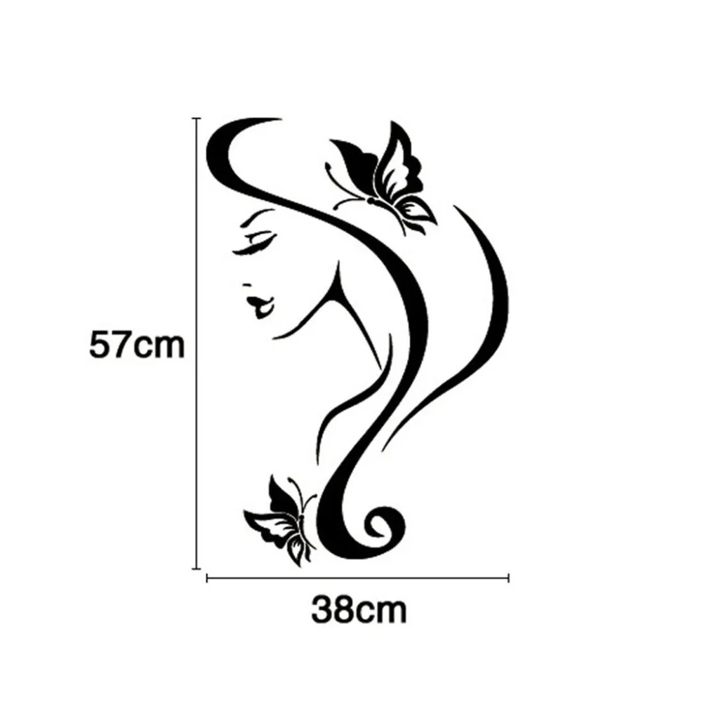 Воплощение красоты стикер украшения романтическая гостиная стены Окно Фон