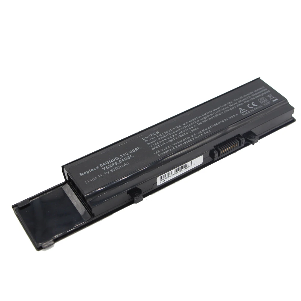 Бесплатная доставка 11 1 V 5200mAh OEM Замена батареи ноутбука Y5XF9 для Dell Vostro V3400 V3500