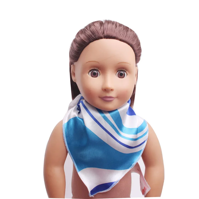 

Doll toy accessories saliva face towel scarf 4 colors fit 18 inch Girl doll and 43 cm baby dolls c363-c366