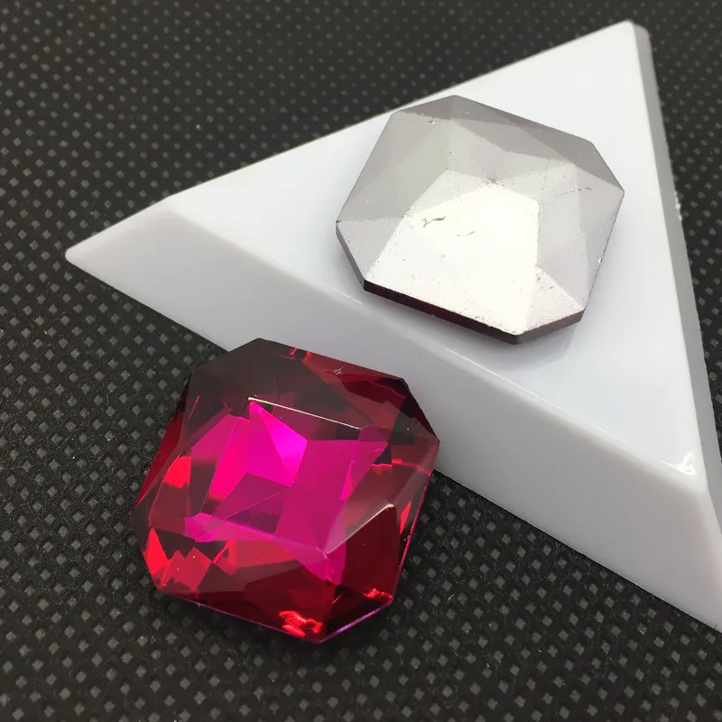 10 мм 12 14 16 18 23 квадратные крепления стеклянный кристалл изысканный камень