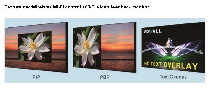 VDWALL LVP909F LED HD видео процессор 1 DVI 4 с управления Wi Fi и Max 3840x2400 Windows в любой размер|hd