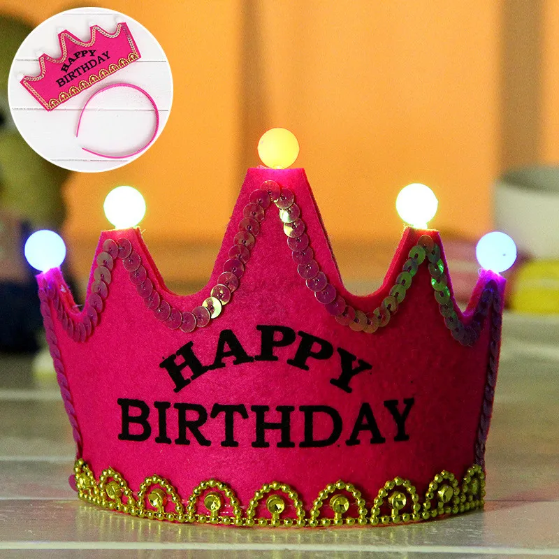 Счастливые шляпы для вечеринки по случаю Дня Рождения DIY милые шапочки ручной