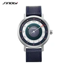 SINOBI 9809 брендовые вращающиеся креативные дизайнерские мужские спортивные часы Стальные кожаные кварцевые часы военные водонепроницаемые наручные часы Relogio