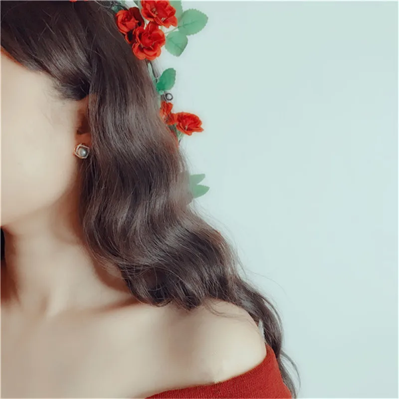 

Gray Freshwater Pearls Stud Earrings For Women S925 Sterling Silver Cubic Zirconia Temperament Elegant Fine Jewelry Anti Allergy