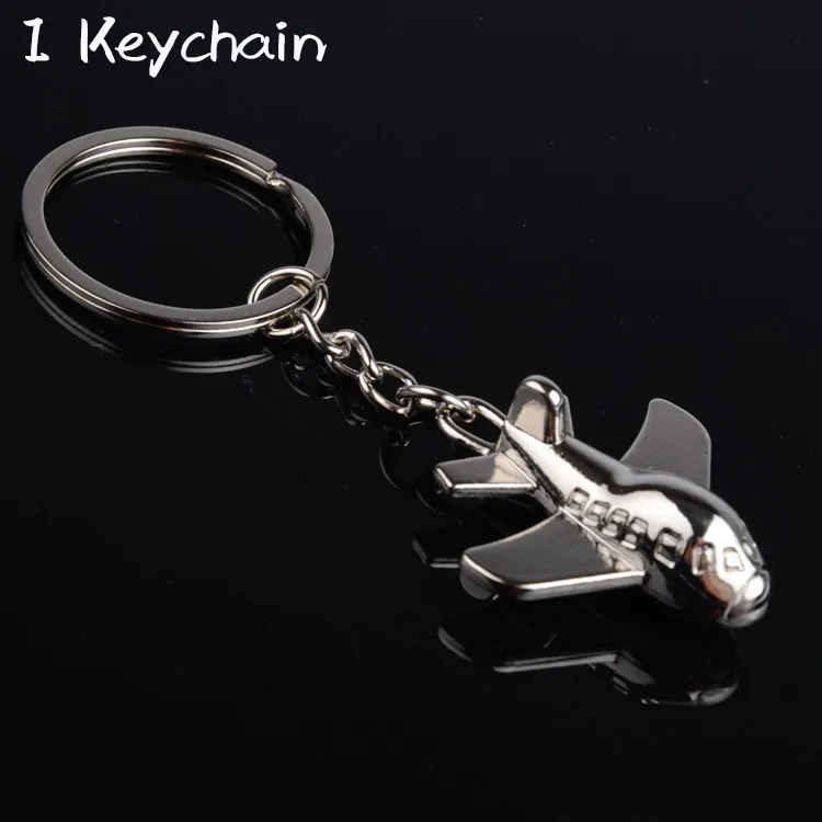I keychain Милый Серебряный авиационный самолет брелок для ключей в виде самолета воздушный бой брелок для энтузиастов подарок для влюбленных высокое качество брелок 1 шт - Цвет: I keychain