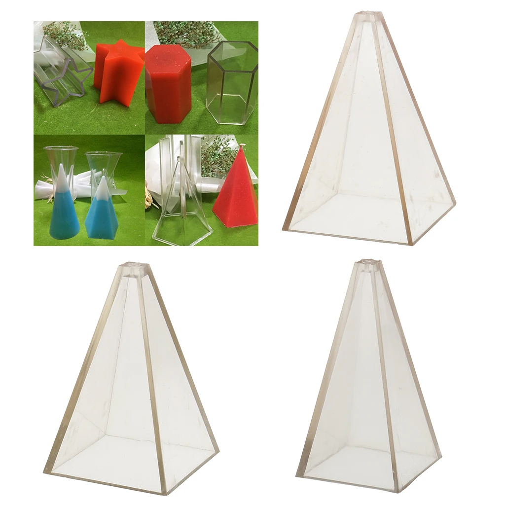 

1 Piece Candle Mould Pyramid PC Plastic Material Handcraft DIY Candle Making Handmade Candle Moulds