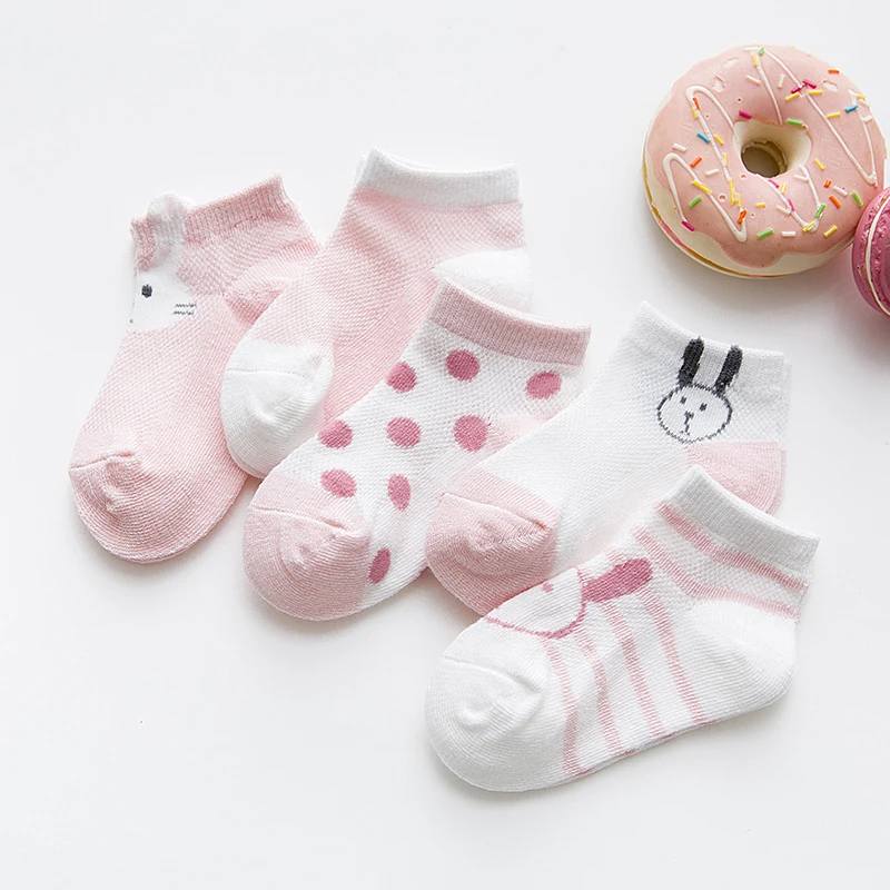 Тонкие детские носки Mesh для милых девочек хлопковые новорожденных мальчиков и