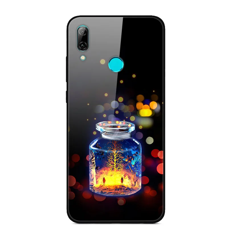 19 Для huawei P Smart чехол, закаленное стекло, задняя крышка, Жесткий Чехол для huawei P Smart, POT-LX1, чехол для POT-LX3, PSmart, чехол - Цвет: 19