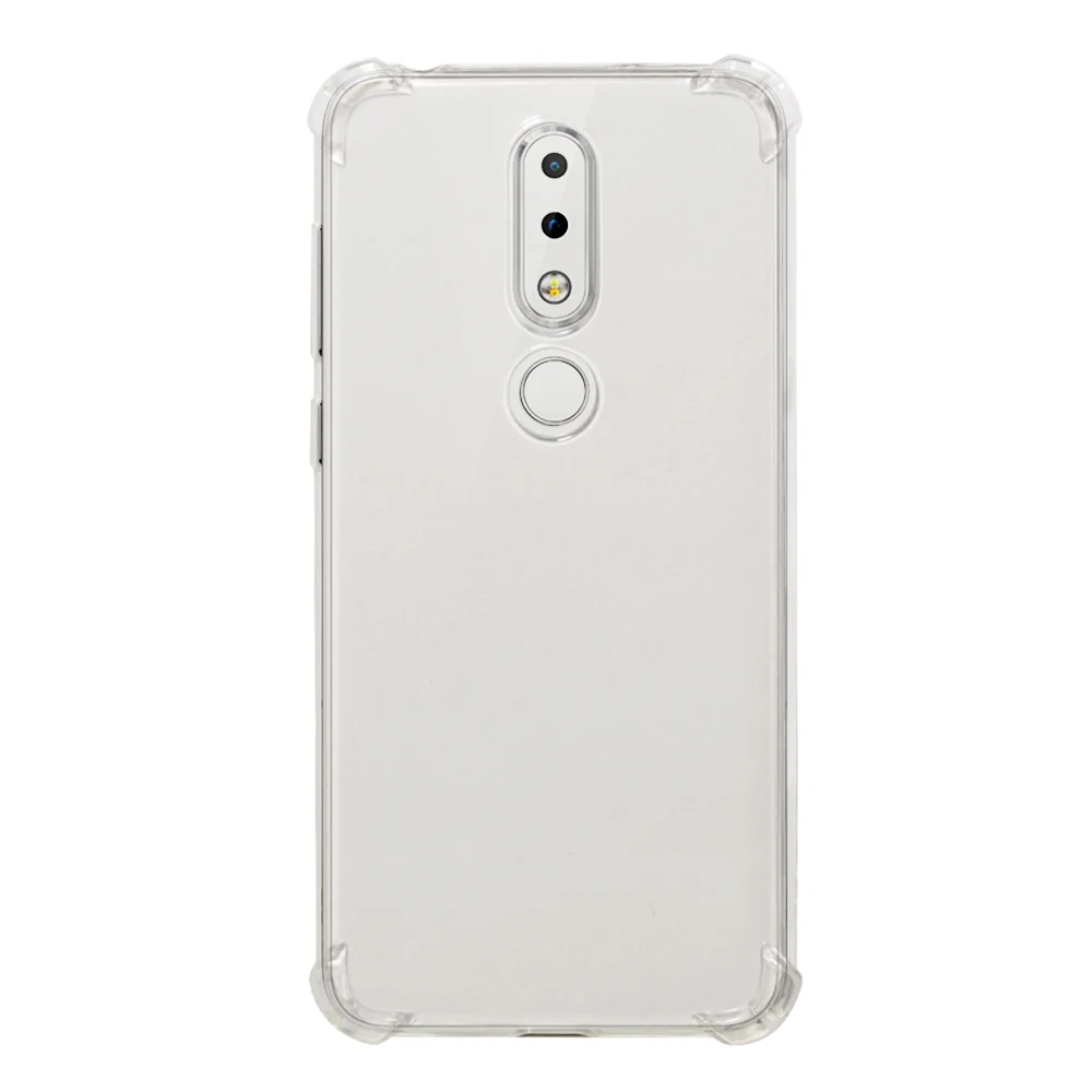 Для Nokia 6 1 Plus чехол TPU Силиконовый противоударный Прозрачный для телефона задняя
