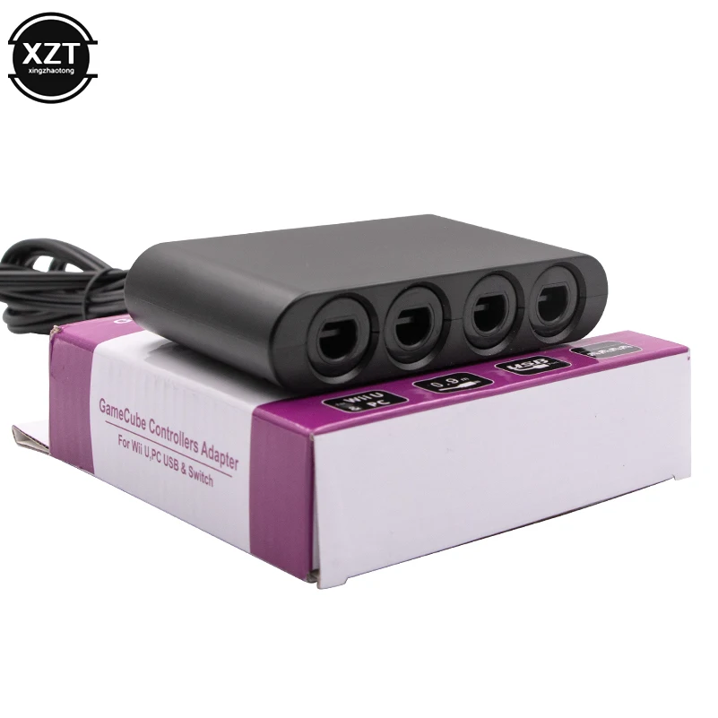 Контроллеры GC с 4 портами USB адаптер контроллер Gamecube подходит для консоли Nintendo Switch