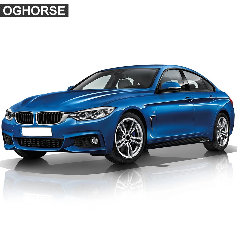 5D углеродное волокно M эффективные боковые полосы юбка Наклейка для BMW F30 F32 F33 F10 F11