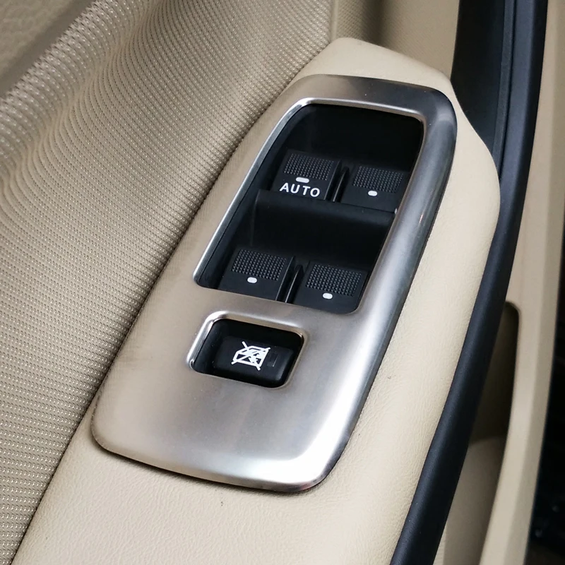 Для Ford Ranger 2016 17 18 19 2020 переключатель из нержавеющей стали для интерьера