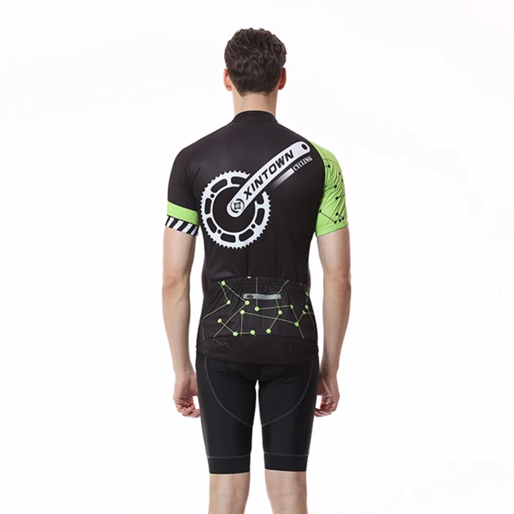 

XINTOWN Breathable Anti-Sweat Short Sleeve Cycling Sets Clothes Jerseys Bib Shorts Bike Ropa Ciclismo Bicycle Jerseys BEIDOU
