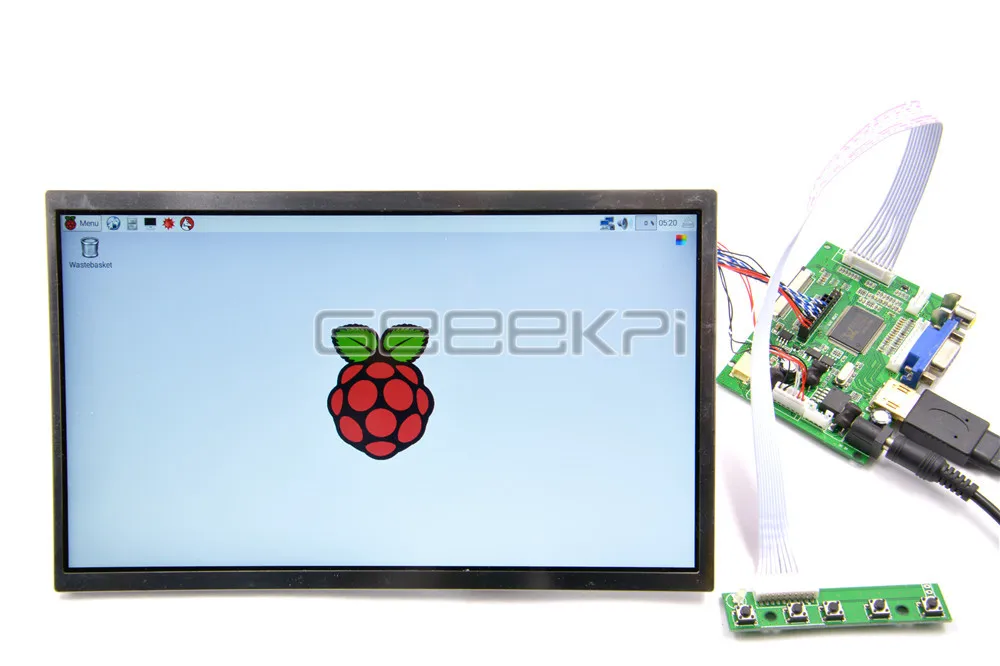 GeeekPi 10 1 дюймов 1366*768 ЖК дисплей Экран Дисплей TFT монитор для Raspberry Pi / Windows|monitor tft|monitor