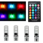 4 шт. светодиодный лампы светодиодные лампы RGB с пультом дистанционного управления 194 168 501 стробоскоп светодиодный ная лампа лампы для чтения Белый Красный Янтарь 12 В постоянного тока