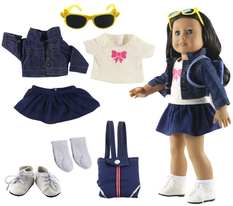 Горячая продажа! 3 комплекта, платье ручной работы для отдыха, одежда, наряд, юбка принцессы для 18 дюймов, американские кукольные аксессуары от AliExpress WW