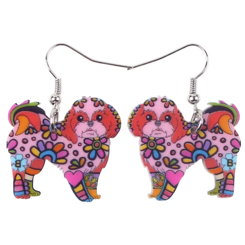 Bonsny милые большие длинные животные акриловые Висячие подвески йорк Йоркширский