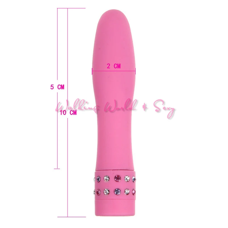 6 цветов многоскоростной водонепроницаемый мини вибрирующий массажер Алмазный
