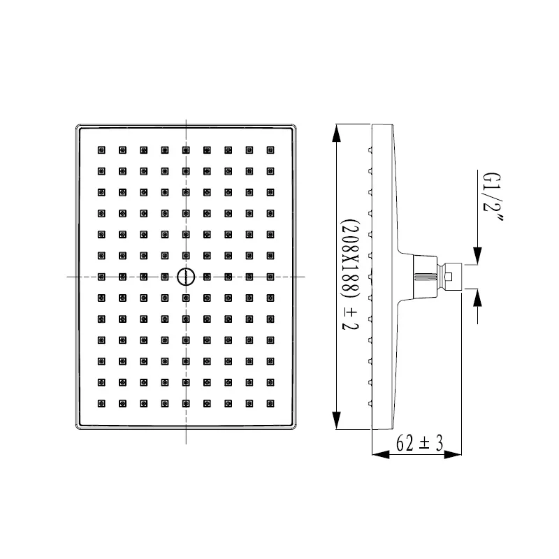 JOMOO лейка для душа верхний душ хром покрытие экономия воды тропический