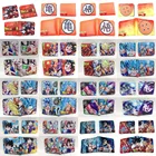 Кошелек из искусственной кожи с мультипликационным рисунком, короткий бумажник с кармашком для мелочи и кредитницей для детей, подростков, мужчин и женщин